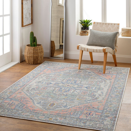 Rafetus ETS-2372 5' x 7' Machine Woven Area Rug