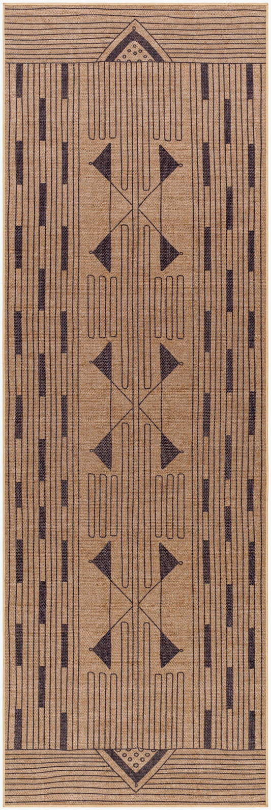 Ez Jute EZT-2302 8ft Runner Machine Woven Washable Recyled Runner Rug
