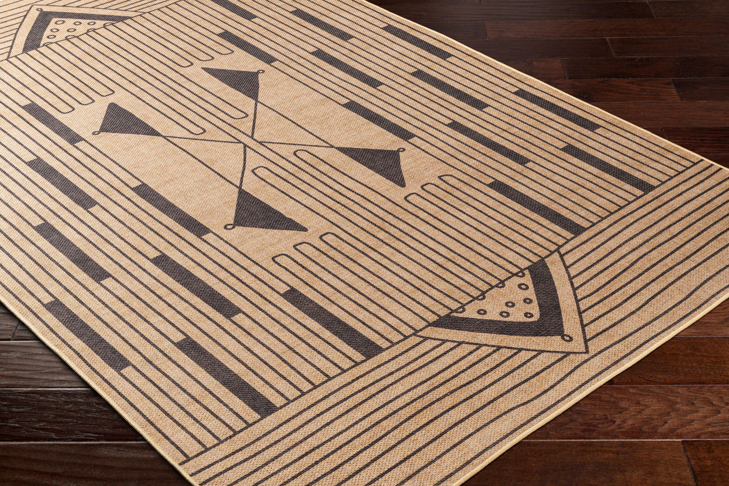 Ez Jute EZT-2302 4' x 6' Machine Woven Washable Recyled Area Rug