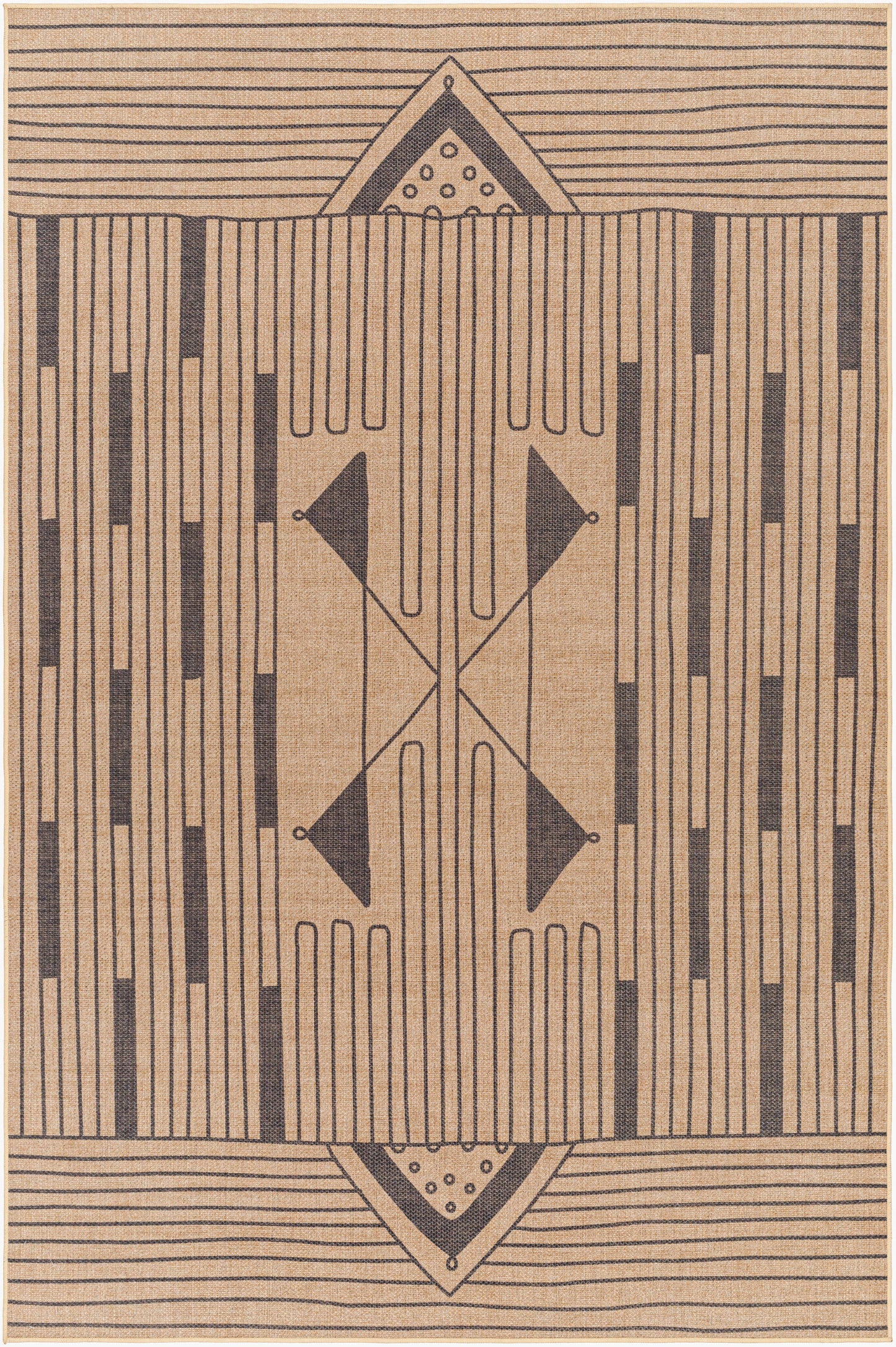 Ez Jute EZT-2302 4' x 6' Machine Woven Washable Recyled Area Rug