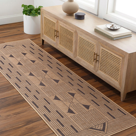 Ez Jute EZT-2302 8ft Runner Machine Woven Washable Recyled Runner Rug