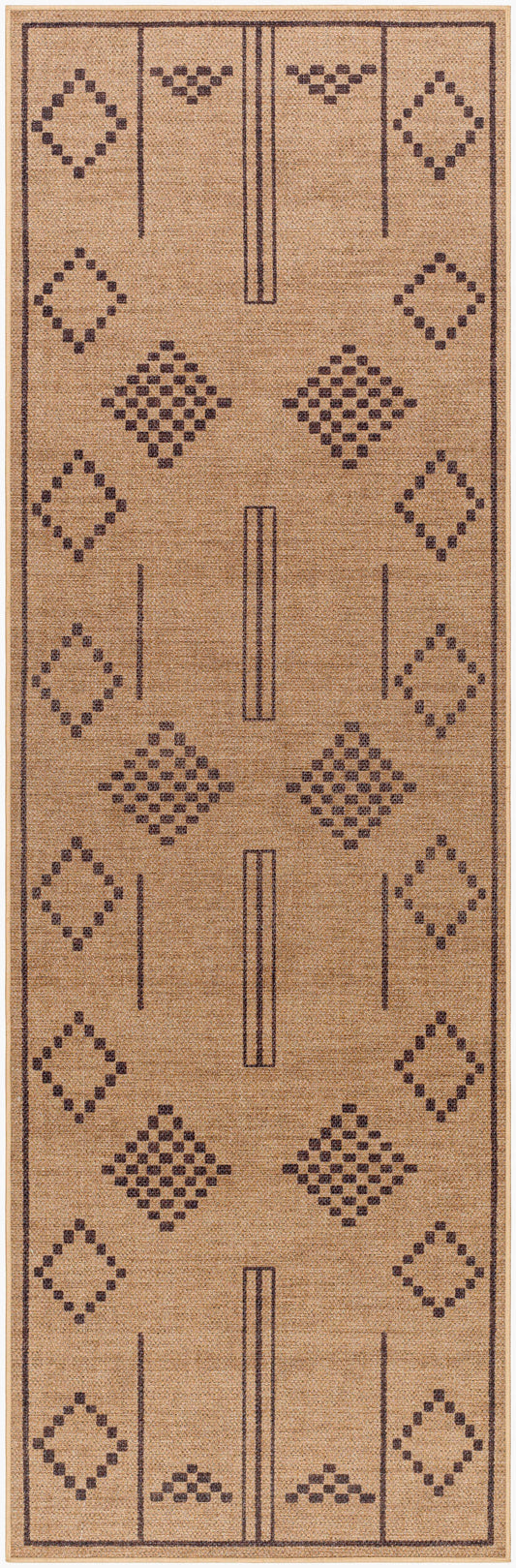 Ez Jute EZT-2303 8ft Runner Machine Woven Washable Recyled Runner Rug