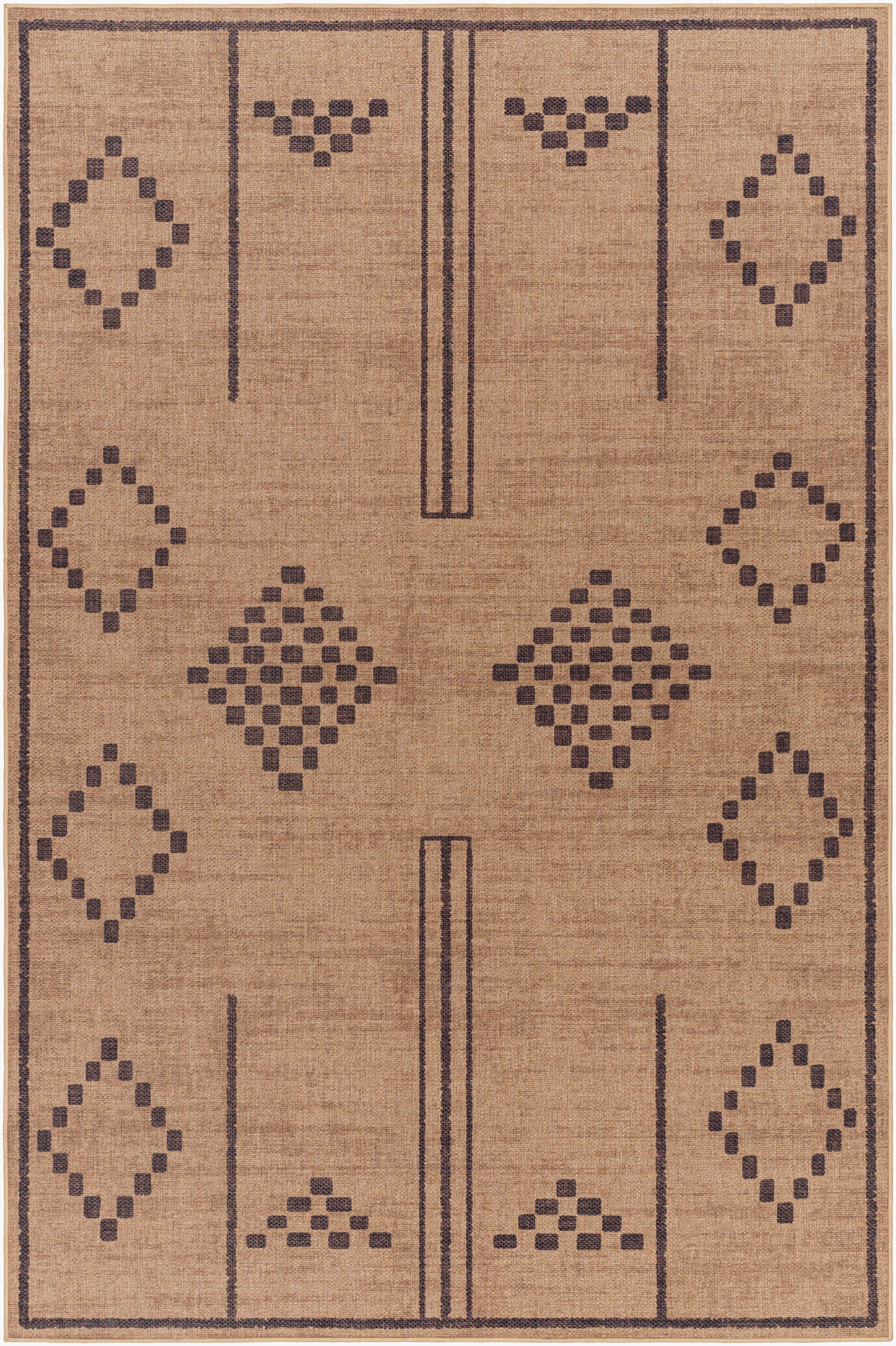 Ez Jute EZT-2303 3' x 5' Machine Woven Washable Recyled Accent Rug