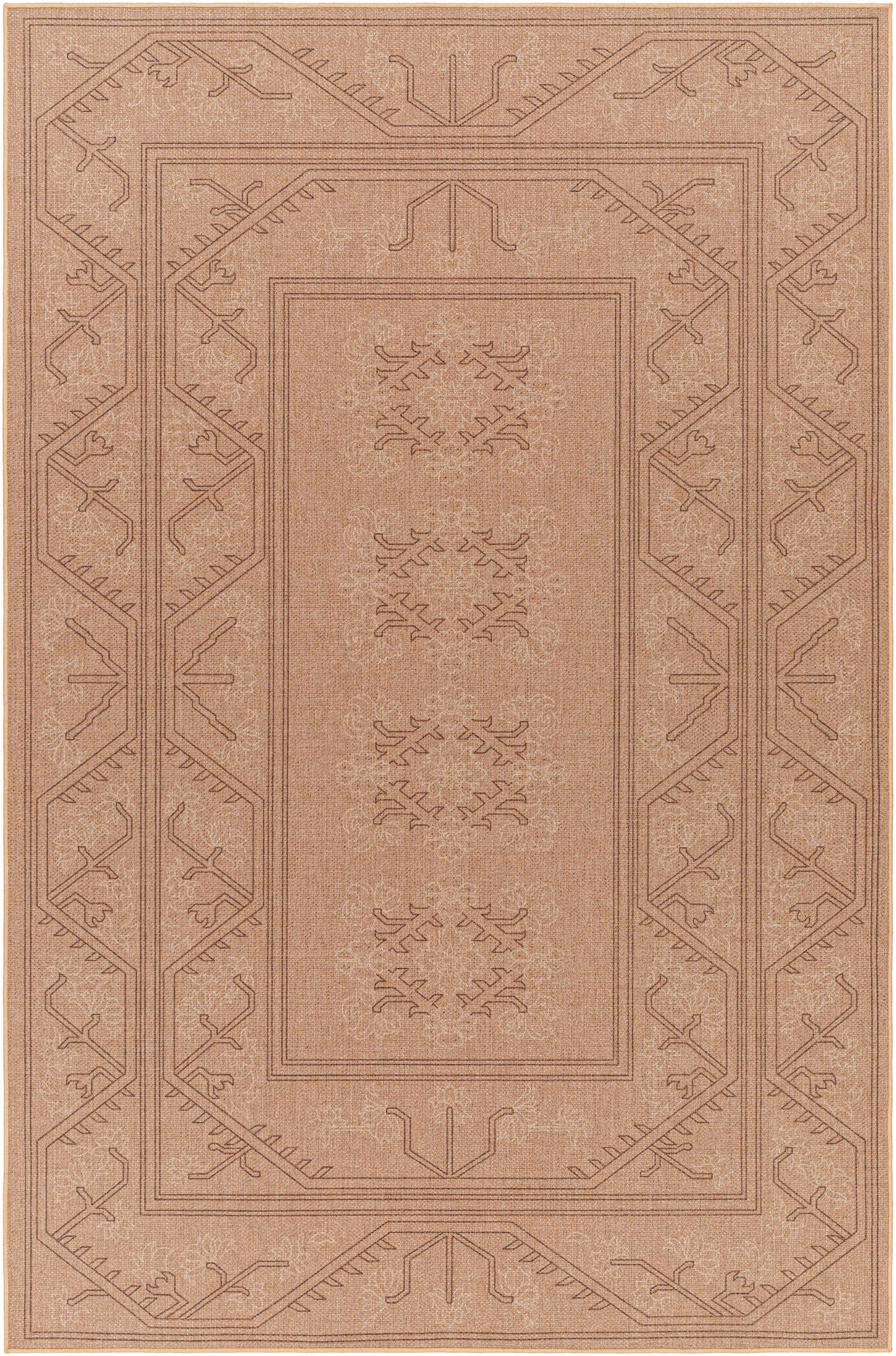 Ez Yute EZT-2304 Alfombra decorativa reciclada lavable tejida a máquina de 2' x 3'