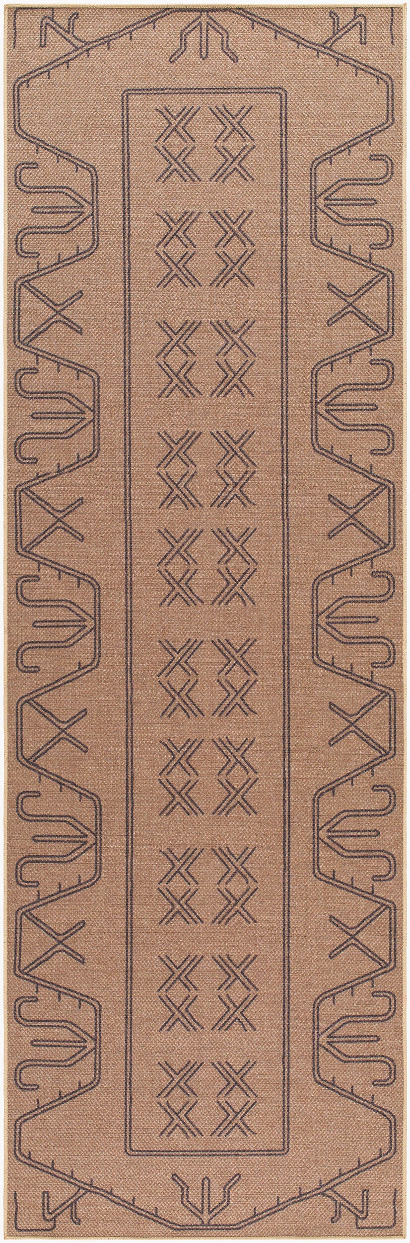 Ez Jute EZT-2305 8ft Runner Machine Woven Washable Recyled Runner Rug