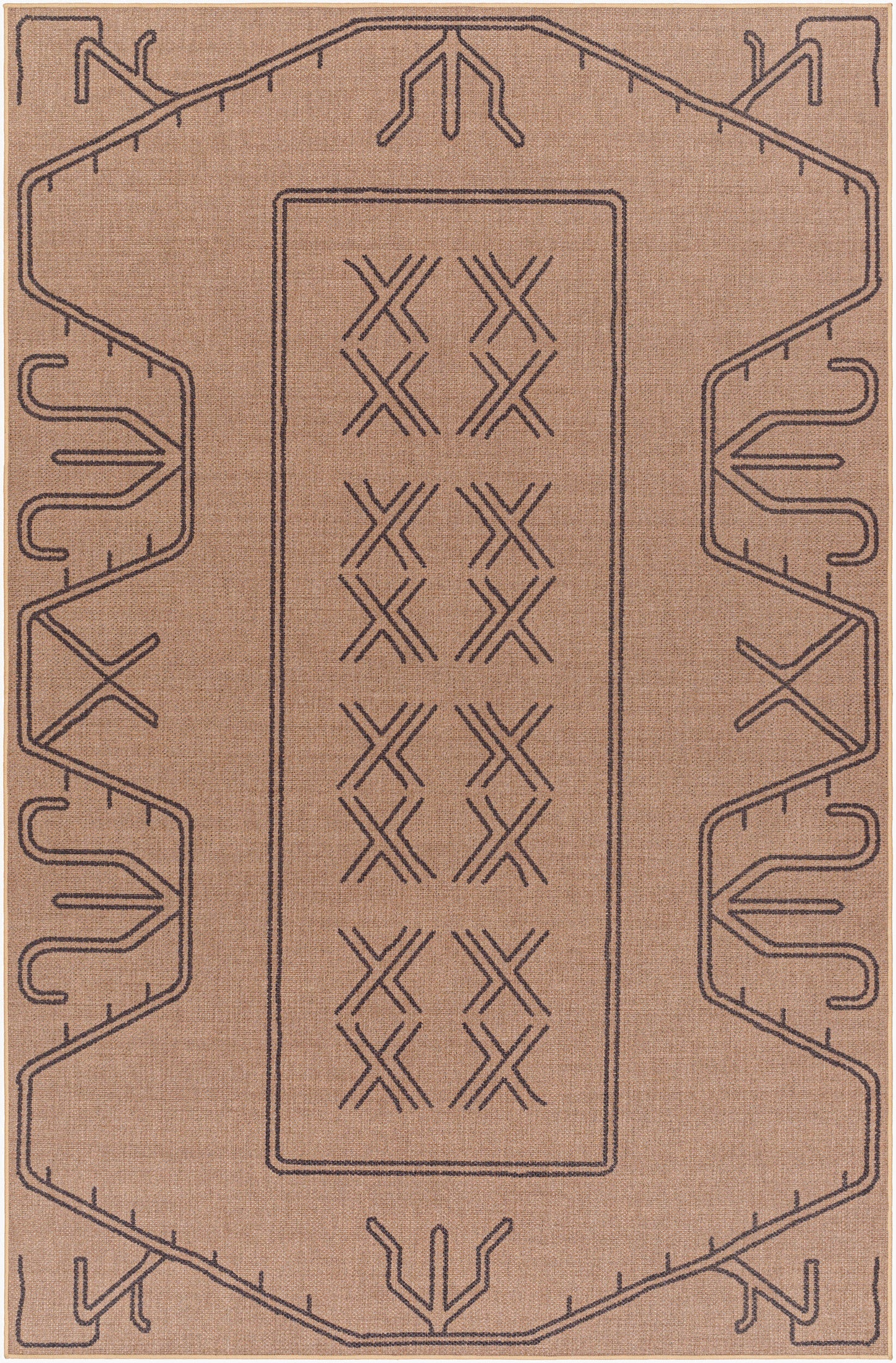 Ez Jute EZT-2305 4' x 6' Machine Woven Washable Recyled Area Rug