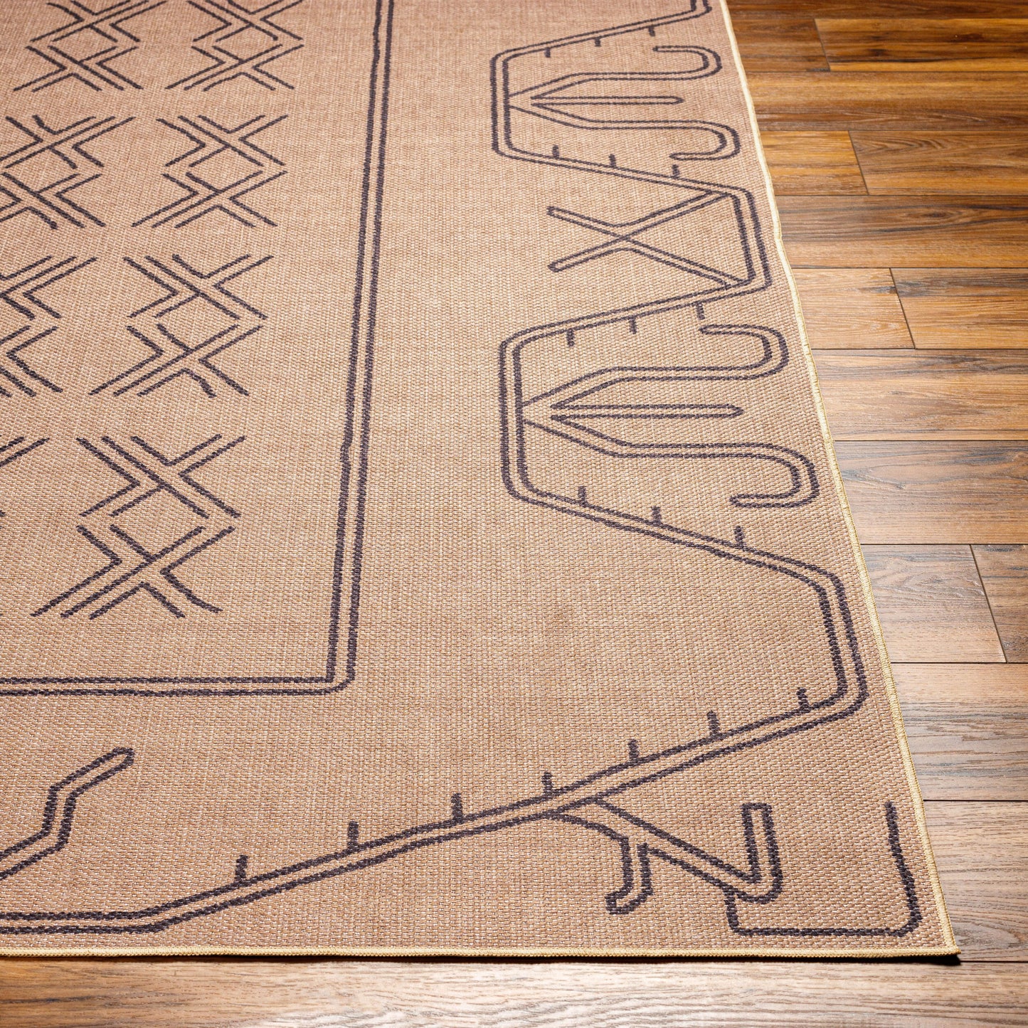 Ez Yute EZT-2305 Alfombra decorativa reciclada lavable tejida a máquina de 2' x 3'