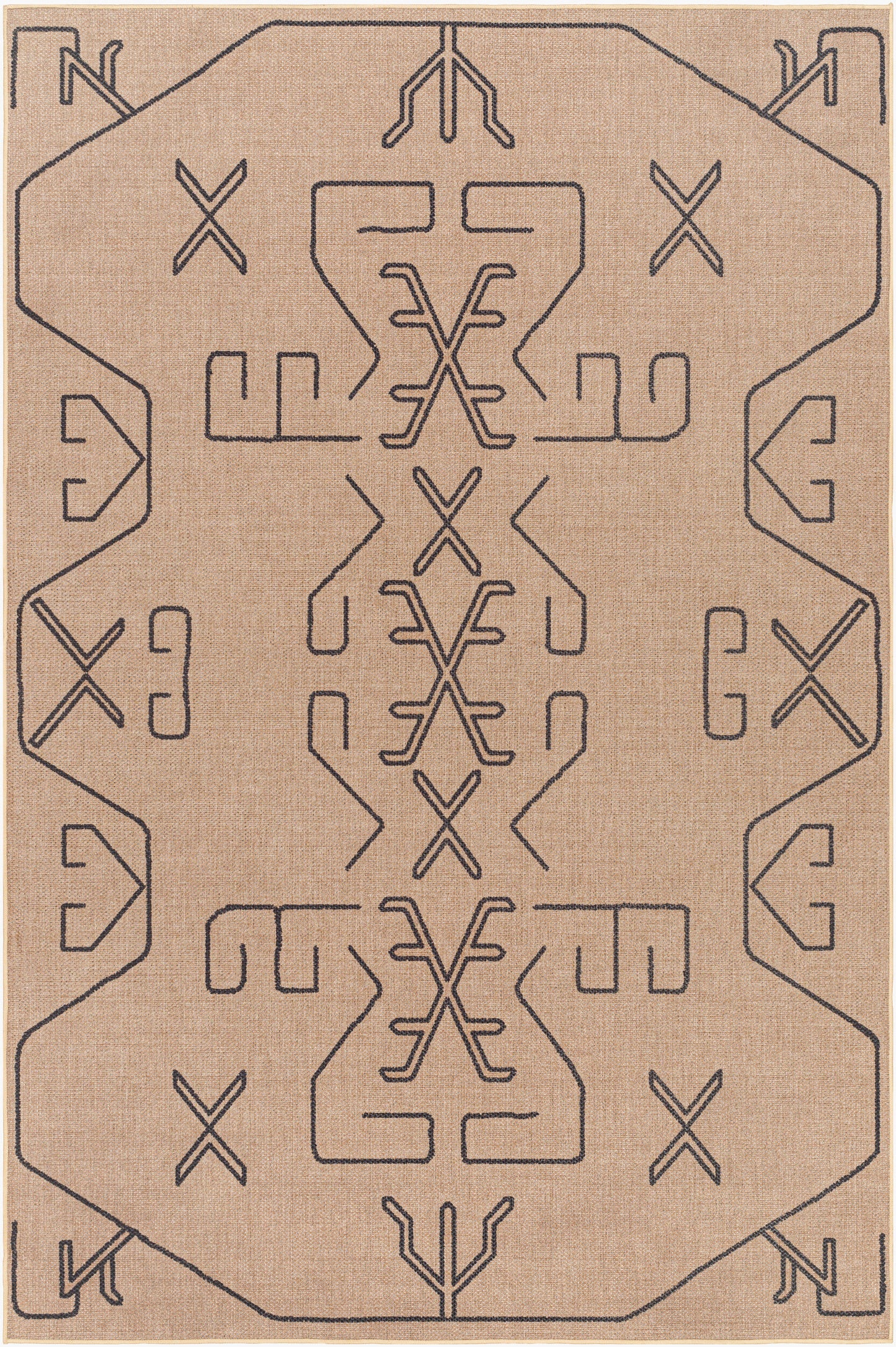 Ez Jute EZT-2306 5' x 8' Machine Woven Washable Recyled Area Rug