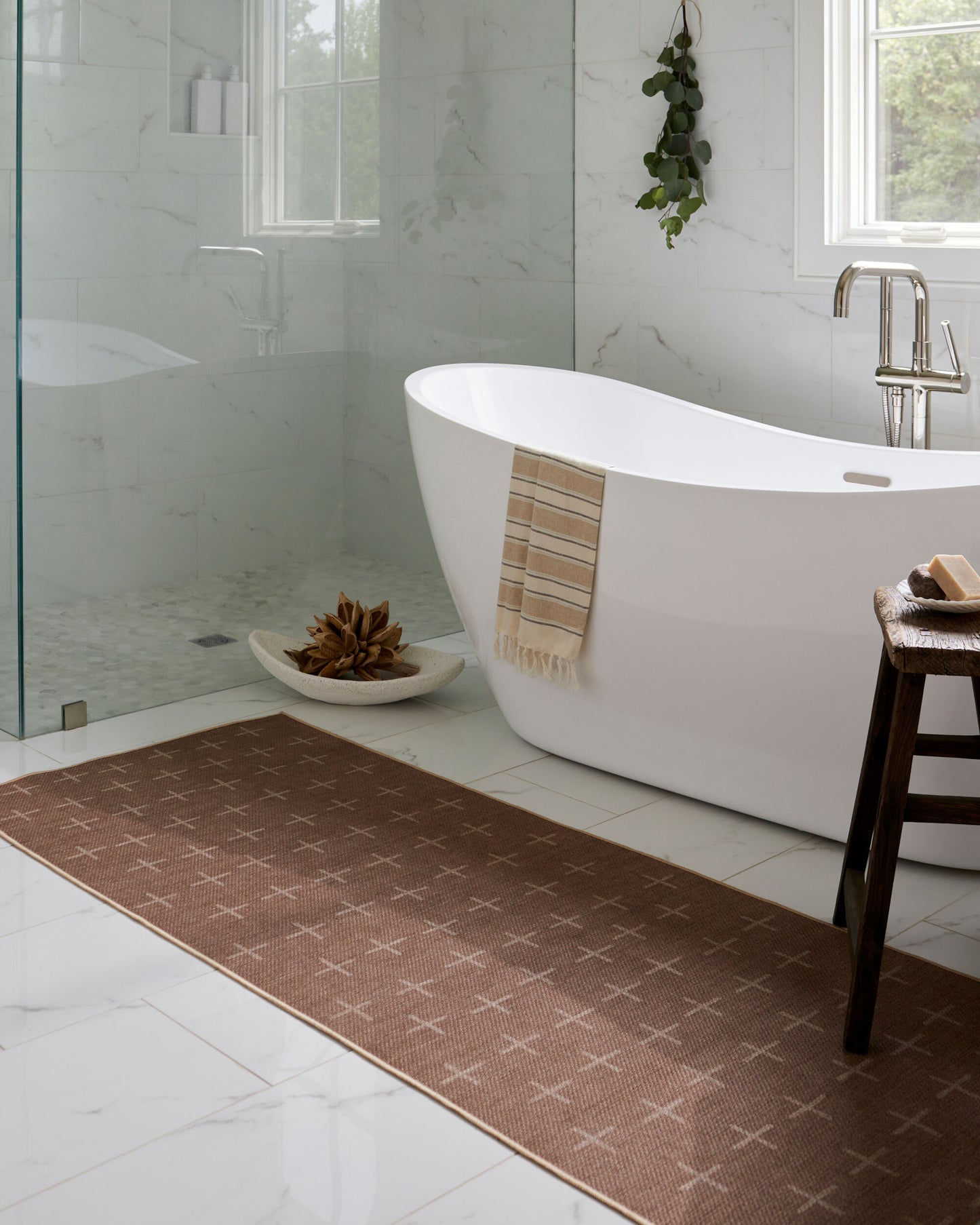 Ez Yute EZT-2309 Alfombra reciclada lavable tejida a máquina de 9' x 12'