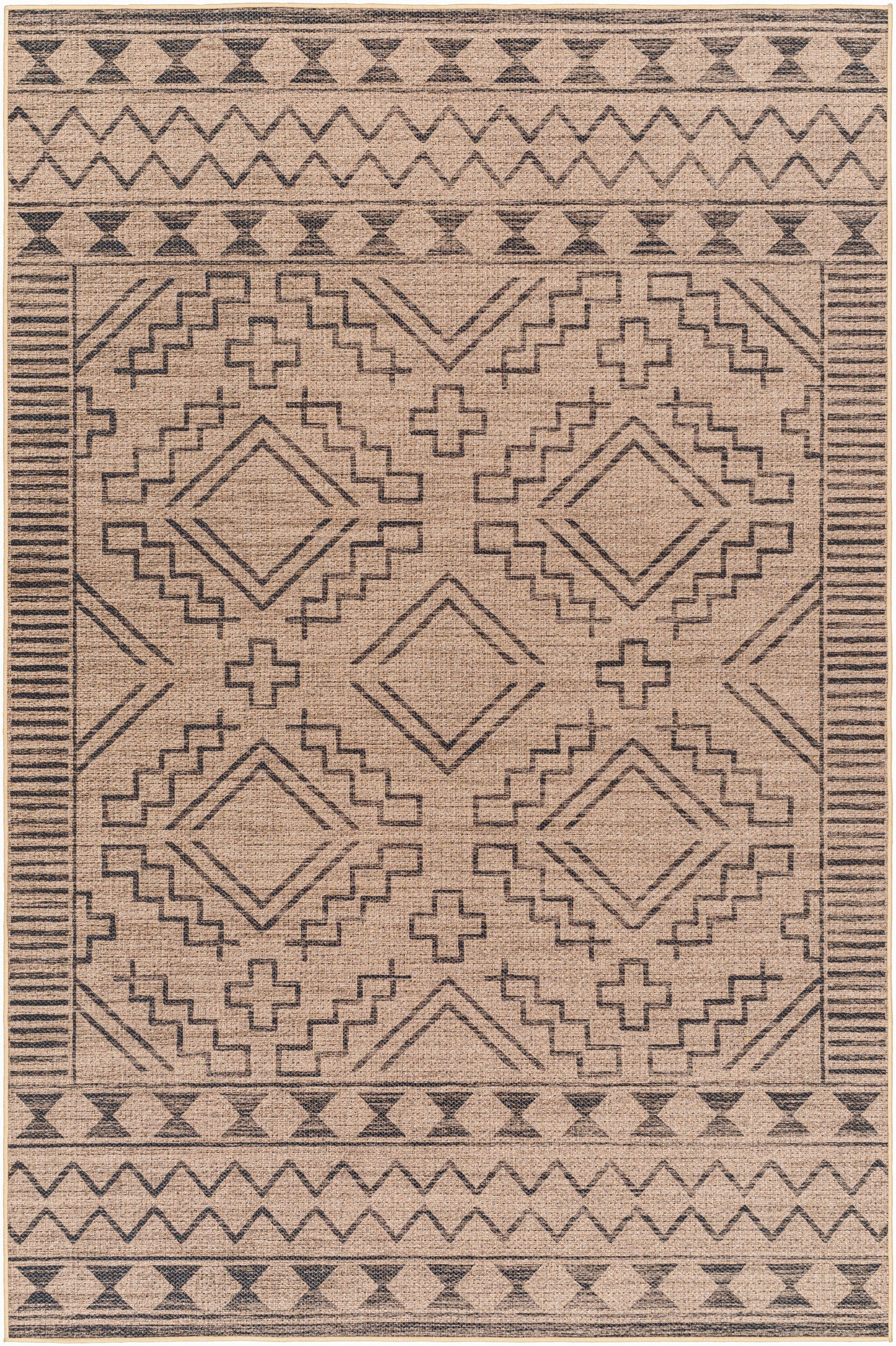 Ez Jute EZT-2313 5' x 8' Machine Woven Washable Recyled Area Rug