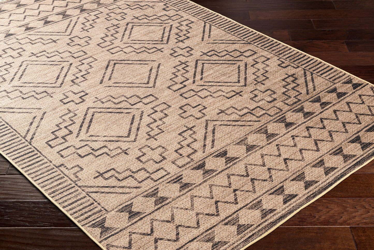 Ez Jute EZT-2313 5' x 8' Machine Woven Washable Recyled Area Rug