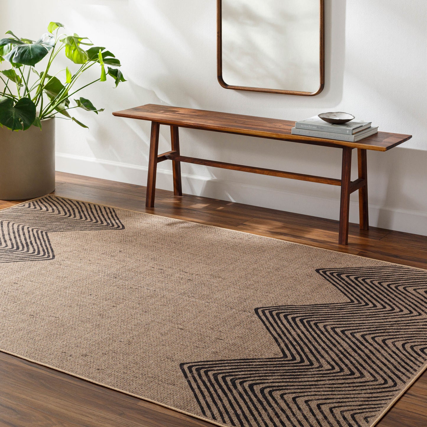 Ez Jute EZT-2314 5' x 8' Machine Woven Washable Recyled Area Rug