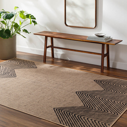 Ez Jute EZT-2314 5' x 8' Machine Woven Washable Recyled Area Rug