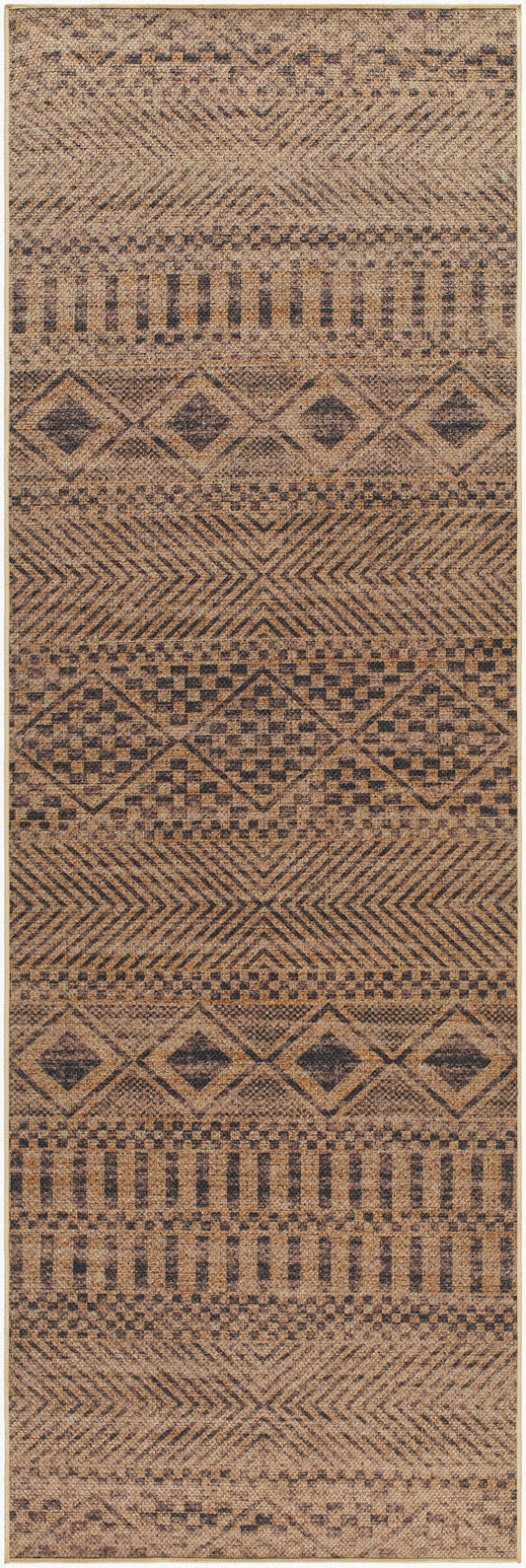 Ez Jute EZT-2315 8ft Runner Machine Woven Washable Recyled Runner Rug