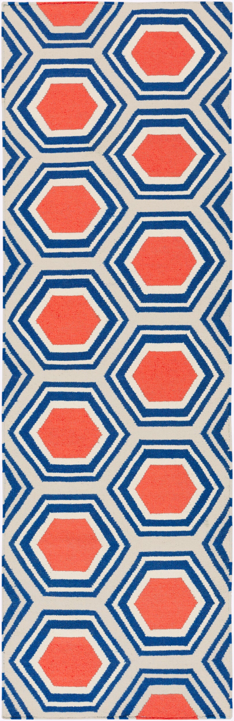 Fallon FAL-1035 8ft Runner Handmade Wool Runner Rug