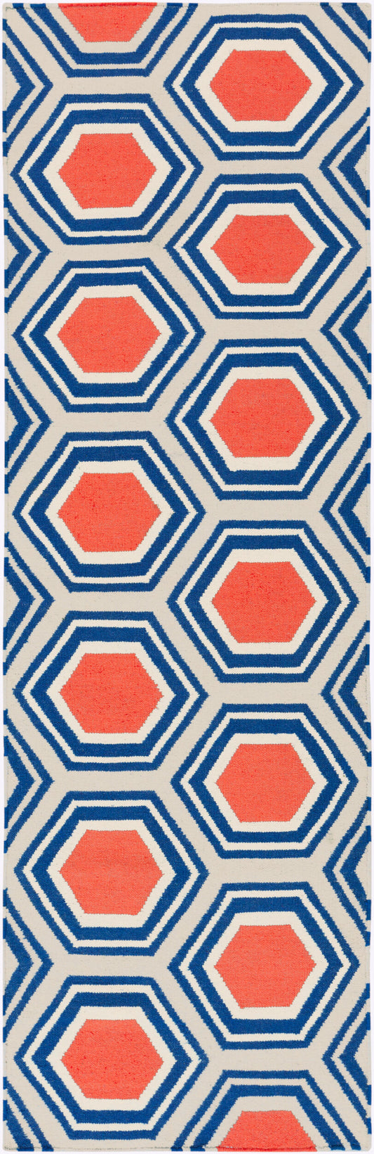 Fallon FAL-1035 8ft Runner Handmade Wool Runner Rug