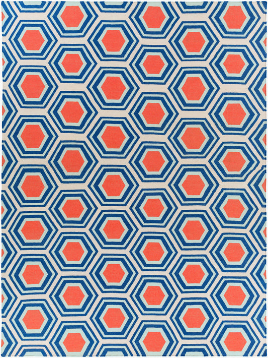 Alfombra de lana hecha a mano Fallon FAL-1035 de 8' x 11'