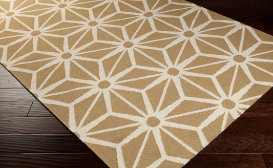 Alfombra decorativa de lana hecha a mano Fallon FAL-1084 de 2' x 3'