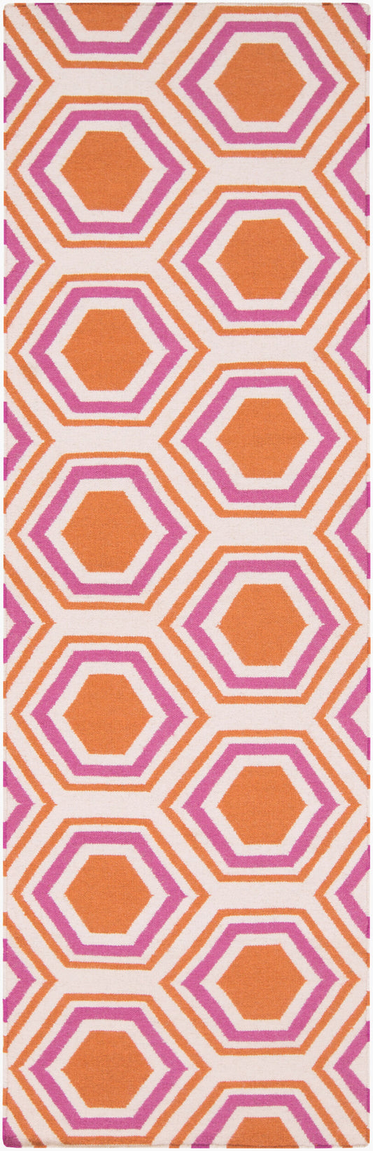 Fallon FAL-1100 8ft Runner Handmade Wool Runner Rug