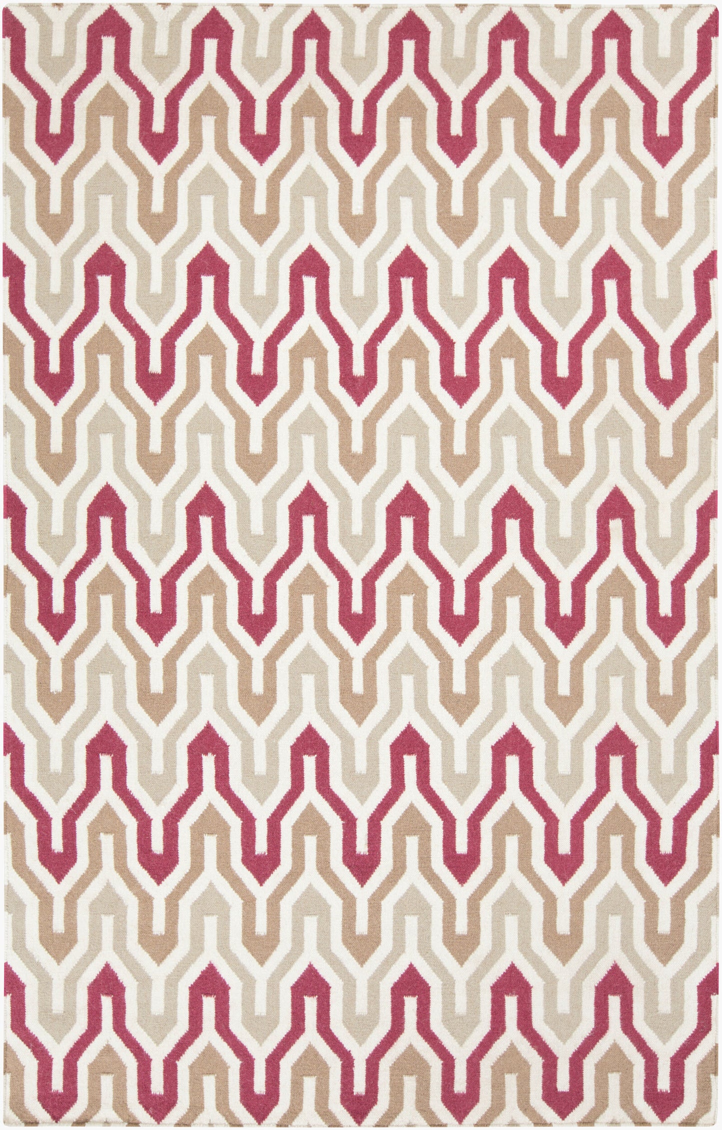 Alfombra decorativa de lana hecha a mano Fallon FAL-1104 de 3' x 5'