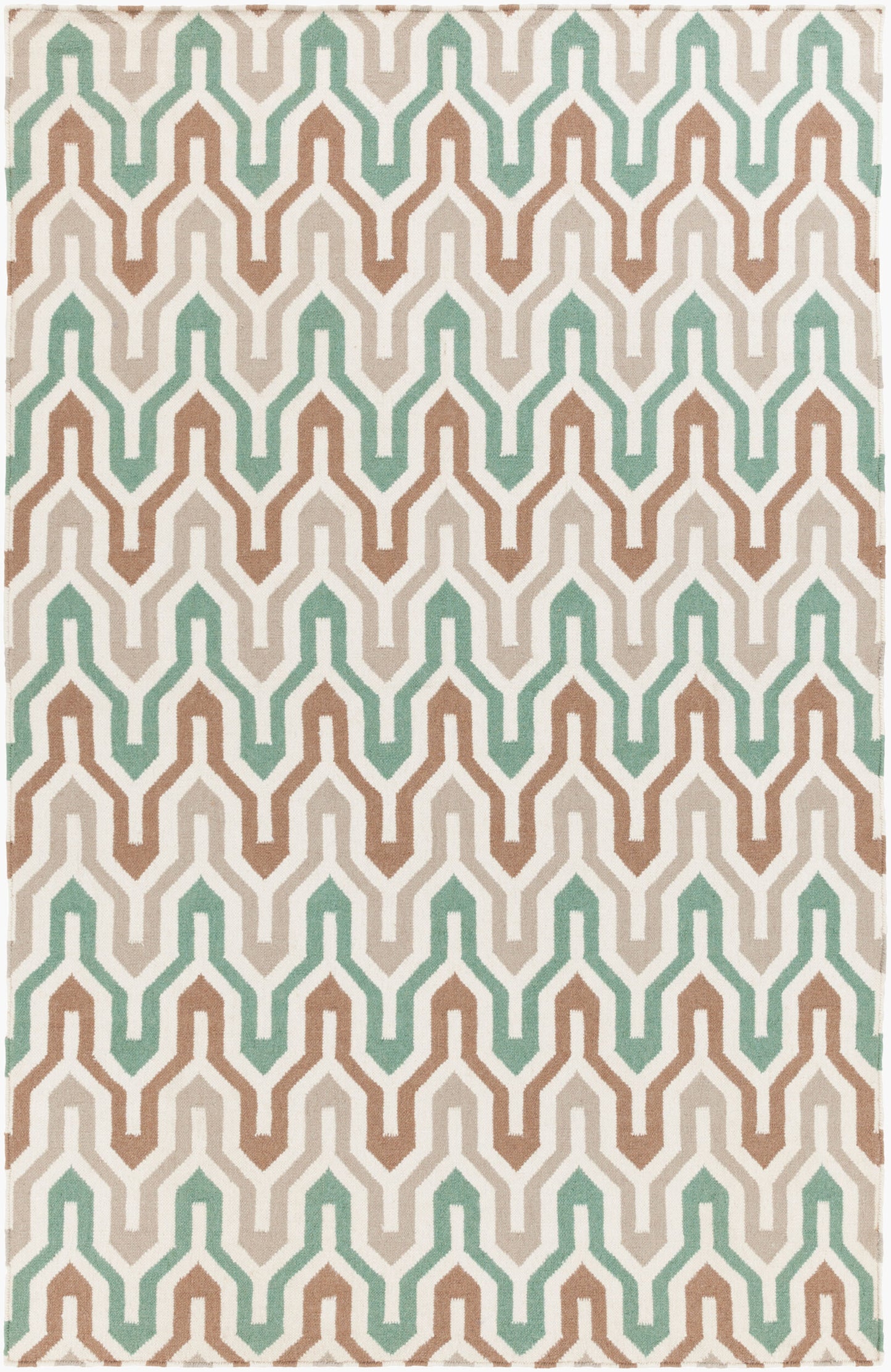 Alfombra decorativa de lana hecha a mano Fallon FAL-1105 de 3' x 5'