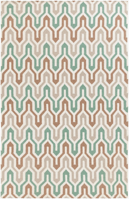 Alfombra decorativa de lana hecha a mano Fallon FAL-1105 de 3' x 5'