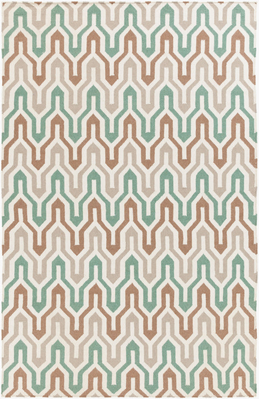 Alfombra decorativa de lana hecha a mano Fallon FAL-1105 de 3' x 5'