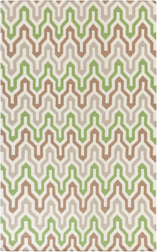 Alfombra decorativa de lana hecha a mano Fallon FAL-1107 de 3' x 5'