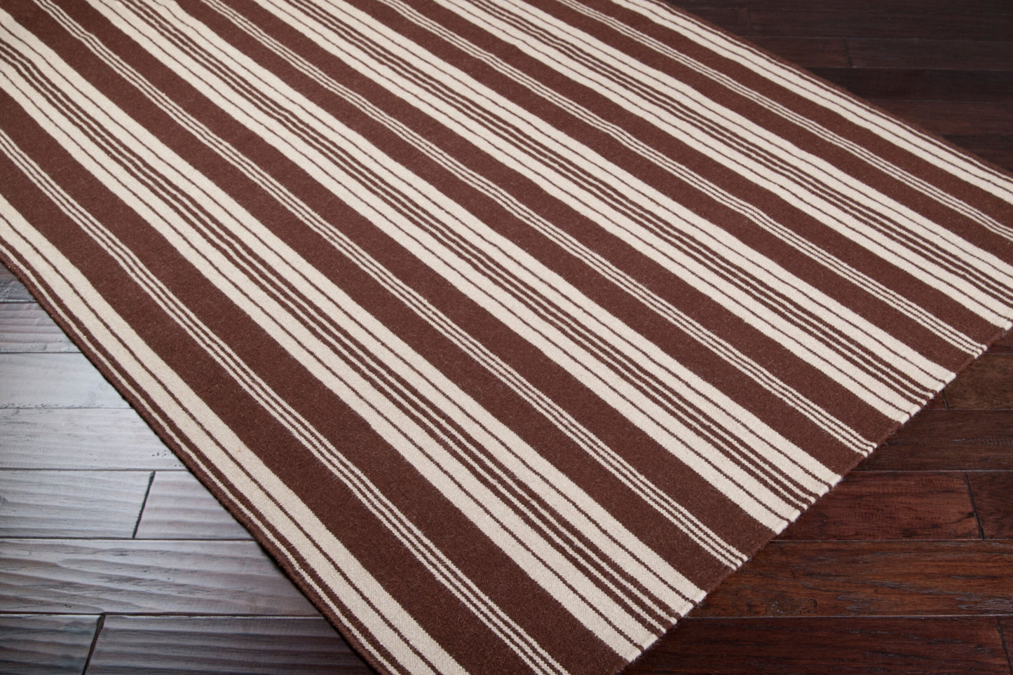 Farmhouse Stripes FAR-7004 8' x 11' Handmade Wool Area Rug