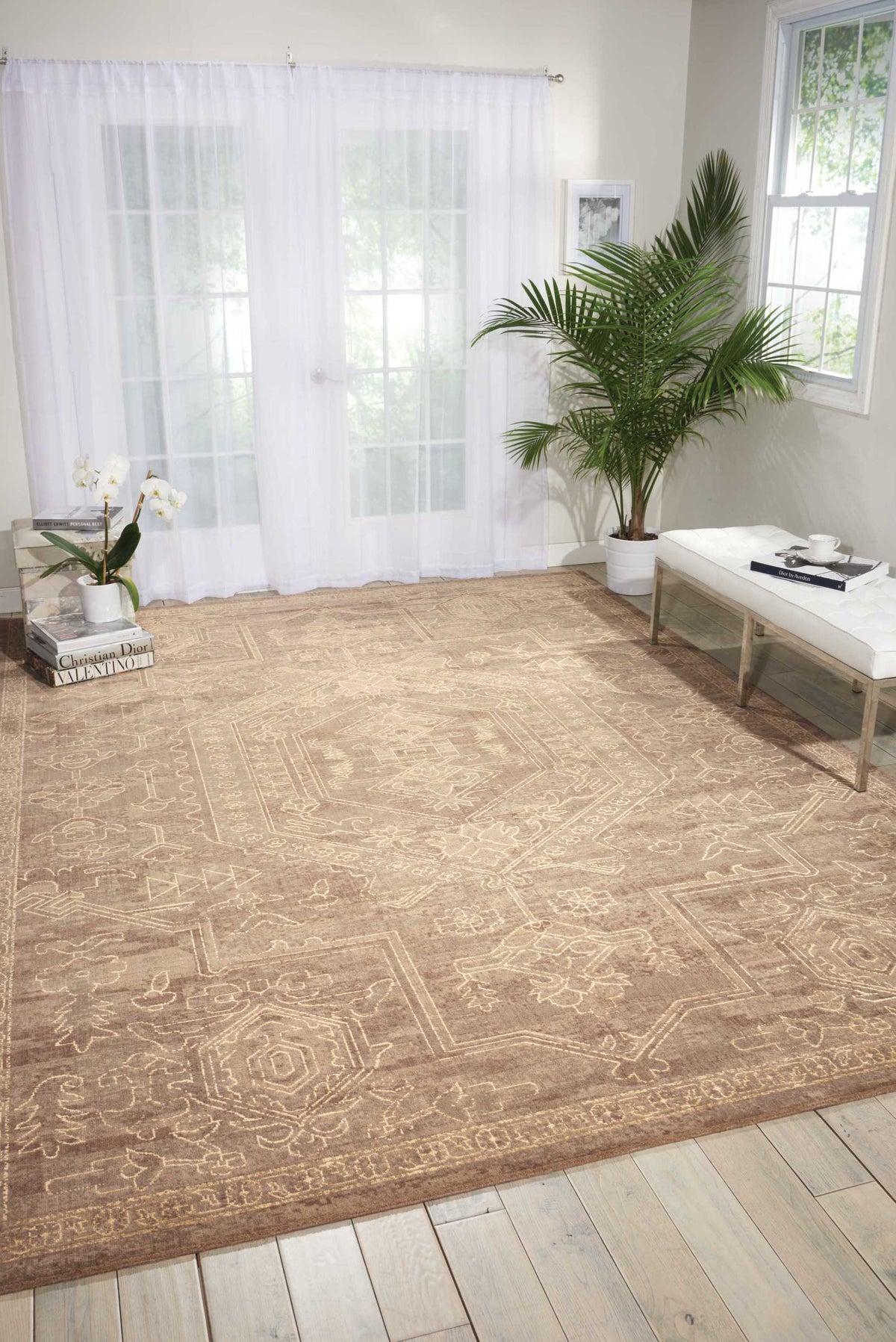 Silken Allure SLK15 Taupe Loomed Rug