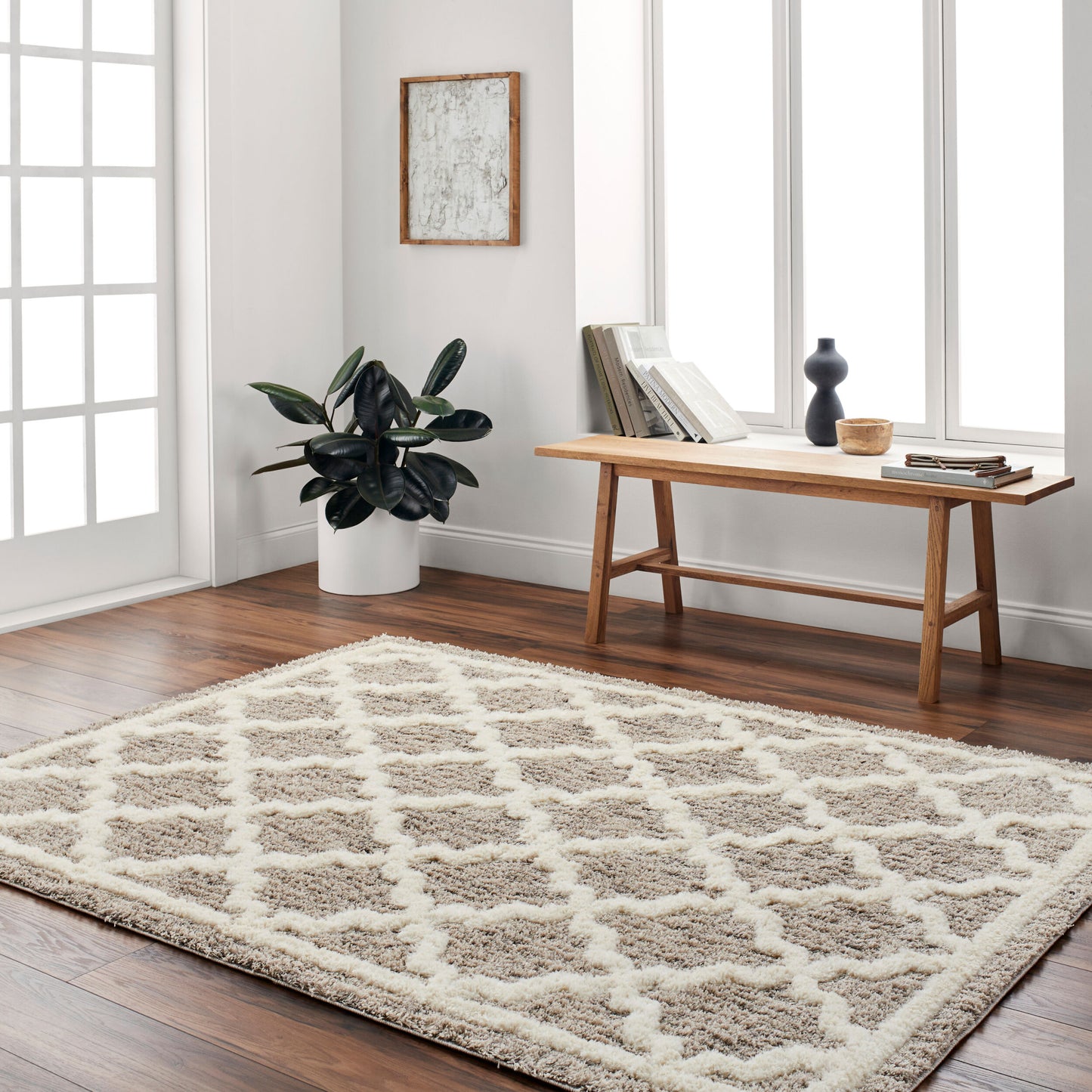 Florida FLD-2300 5' x 7' Machine Woven Area Rug