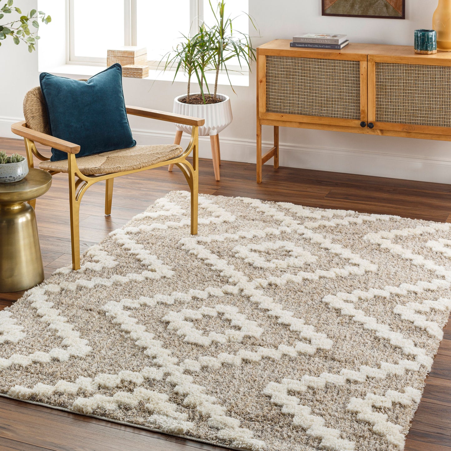 Florida FLD-2303 6' x 9' Machine Woven Area Rug