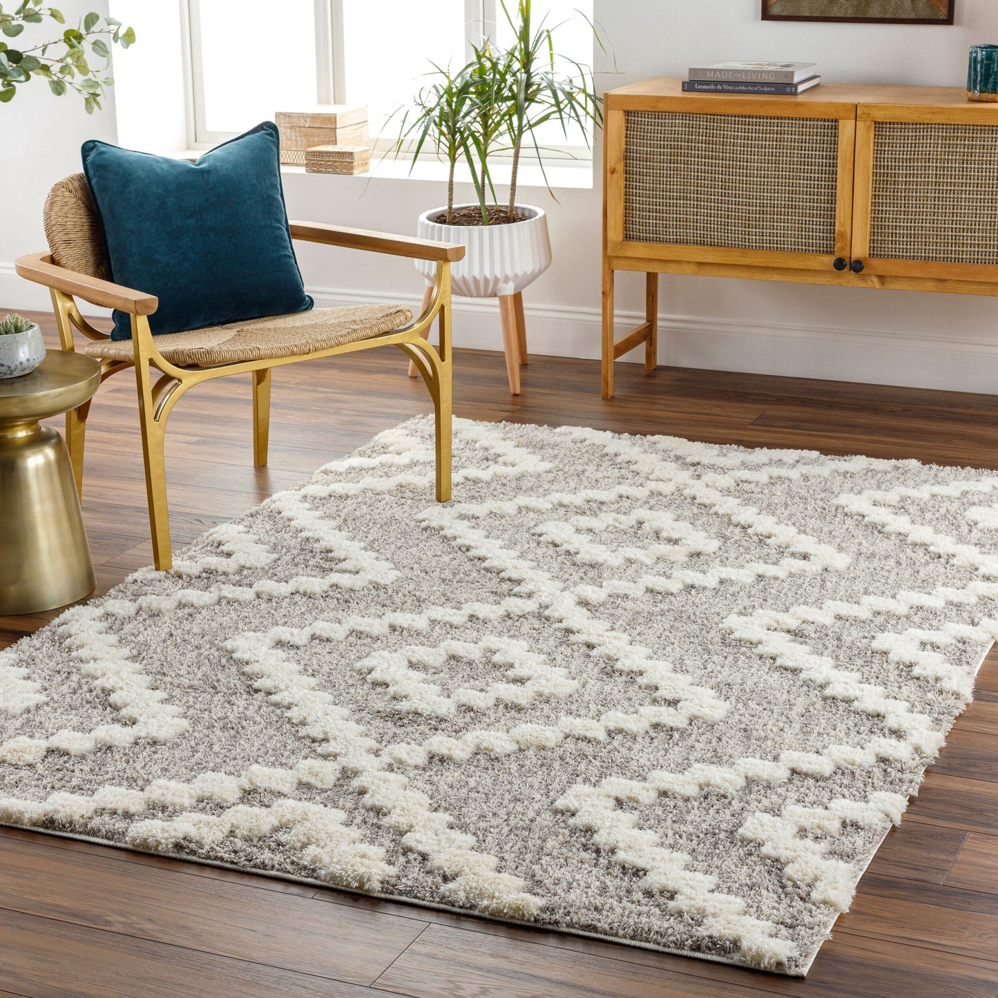Florida FLD-2304 5' x 7' Machine Woven Area Rug