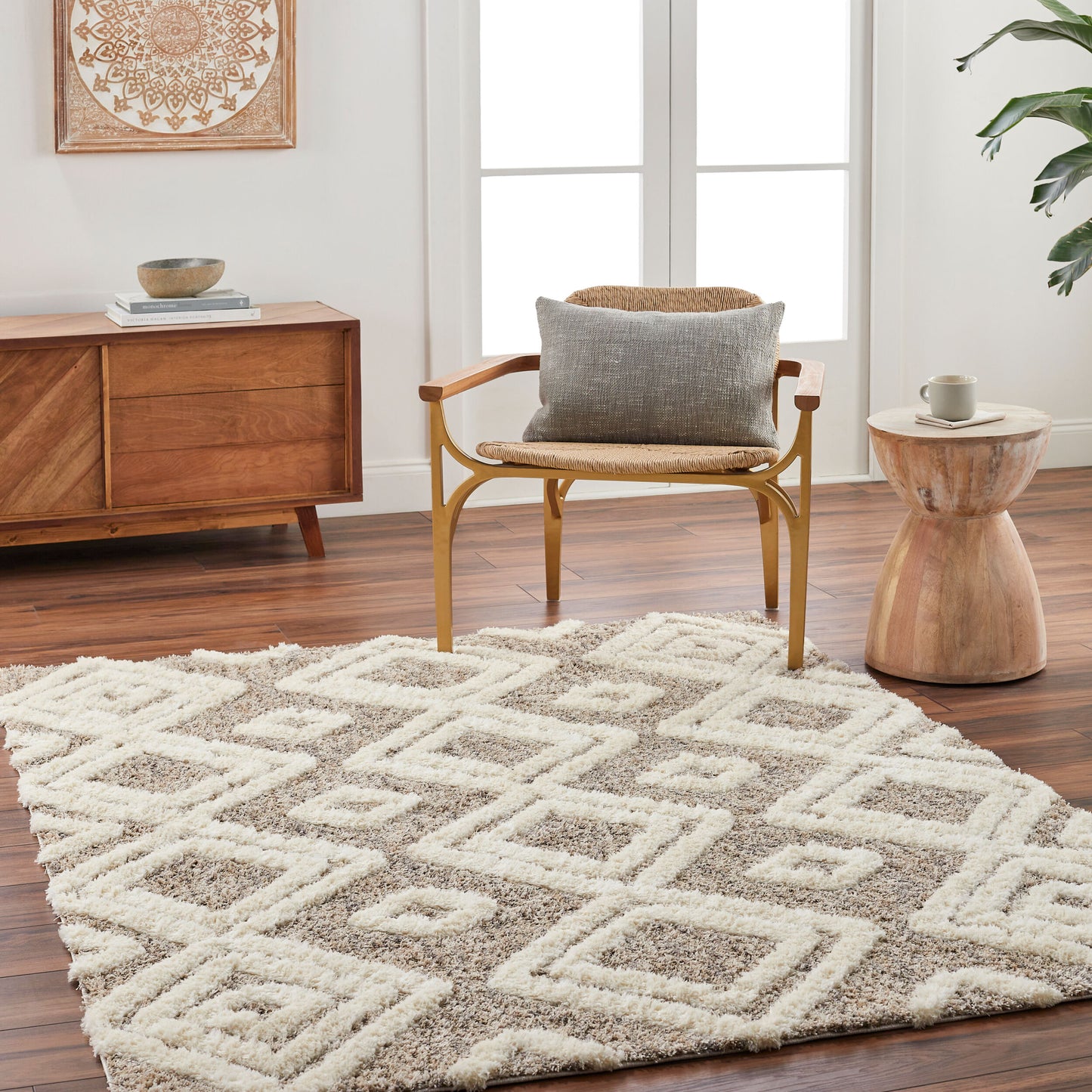 Florida FLD-2308 5' x 7' Machine Woven Area Rug