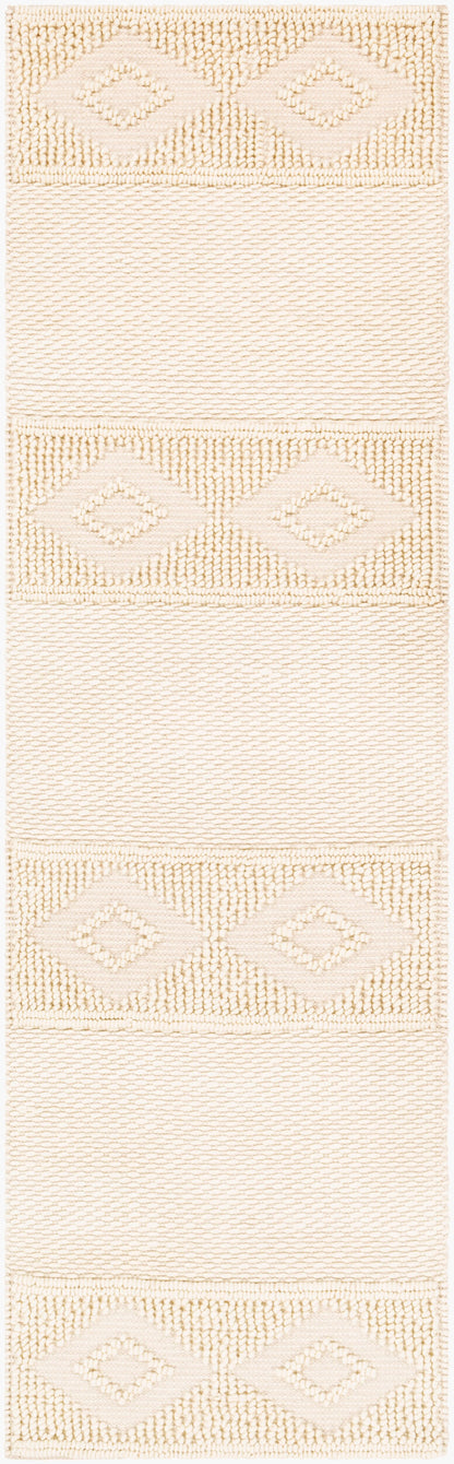 Alfombra de corredor hecha a mano Farmhouse Neutrals FLS-2300 de 2,4 m