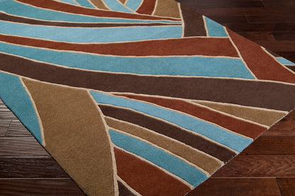 Alfombra redonda de lana hecha a mano Forum FM-7002 de 1,8 m