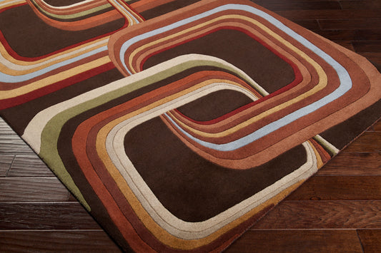 Forum FM-7007 4ft Round Handmade Wool Accent Rug