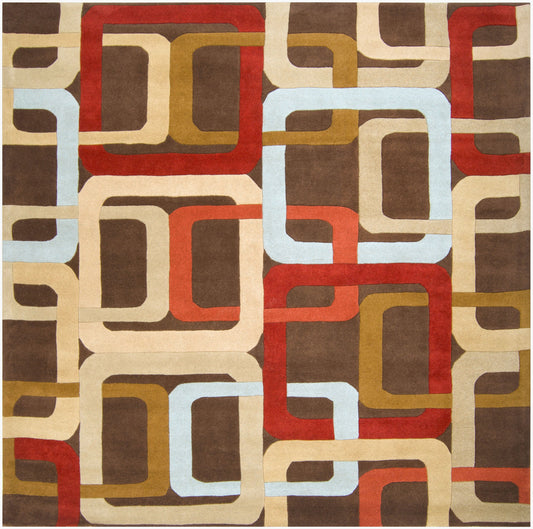 Forum FM-7106 8ft Square Handmade Wool Area Rug