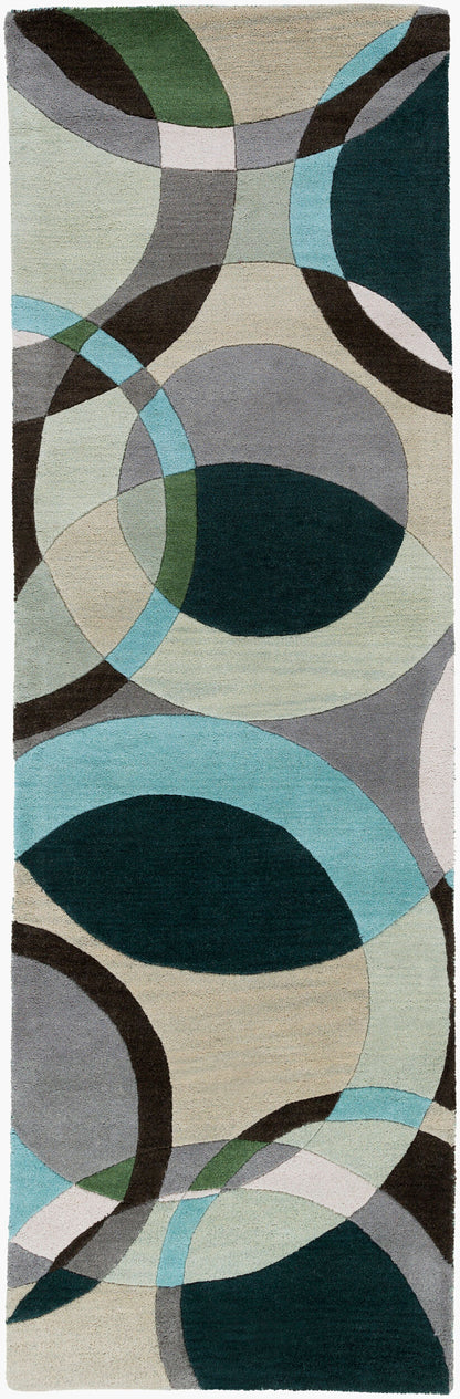 Forum FM-7157 12ft Runner Handmade Wool Runner Rug