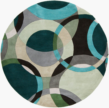 Forum FM-7157 9ft Round Handmade Wool Area Rug