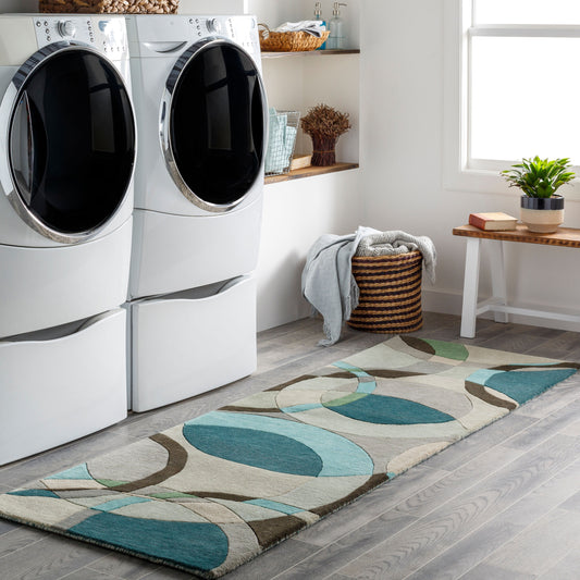 Forum FM-7157 8ft Runner Handmade Wool Runner Rug