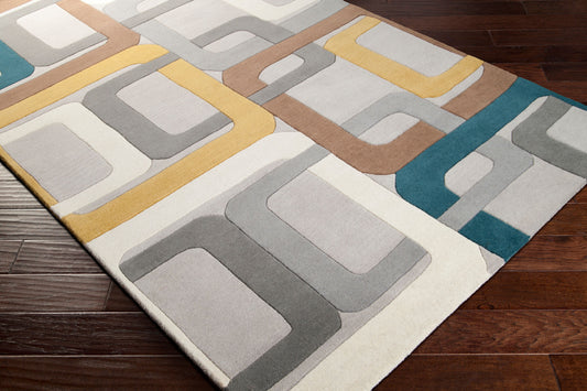 Forum FM-7159 4ft Square Handmade Wool Accent Rug