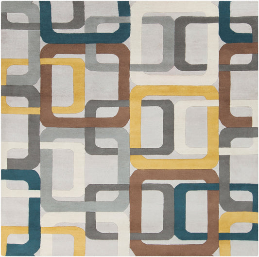 Forum FM-7159 8ft Square Handmade Wool Area Rug