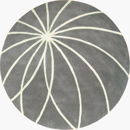 Alfombra decorativa redonda de lana hecha a mano Forum FM-7173 de 1,2 m