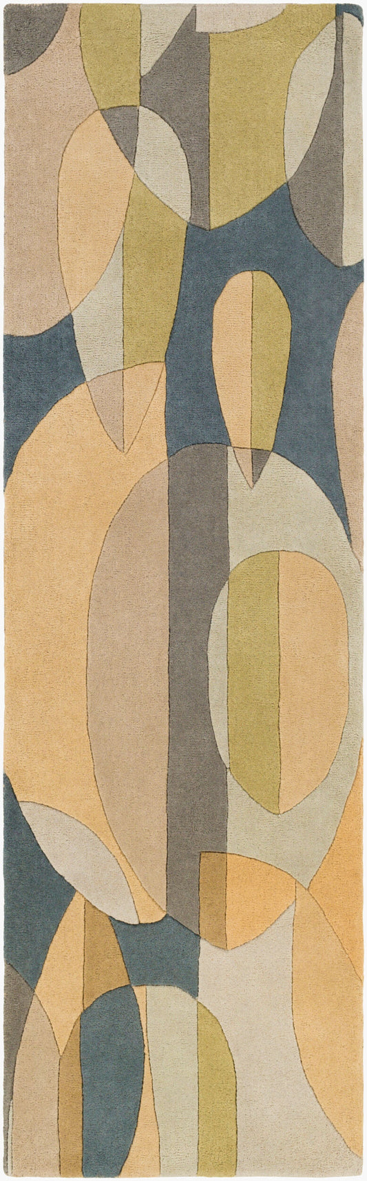 Forum FM-7197 8ft Runner Handmade Wool Runner Rug