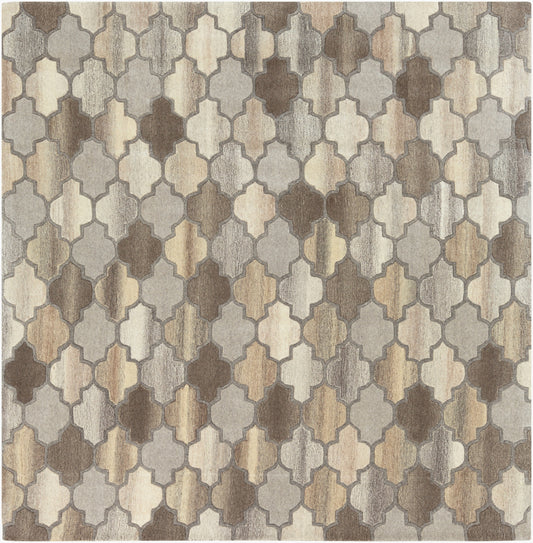 Forum FM-7208 4ft Square Handmade Wool Accent Rug