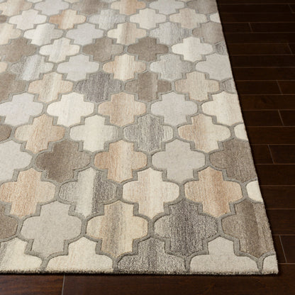 Forum FM-7208 4ft Square Handmade Wool Accent Rug
