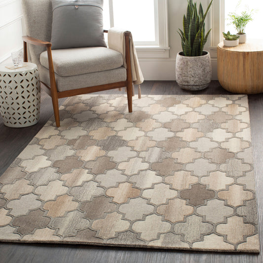 Forum FM-7208 4ft Square Handmade Wool Accent Rug