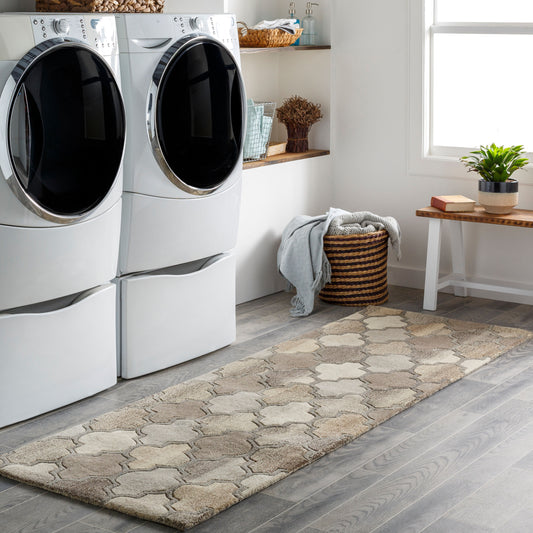 Forum FM-7208 8ft Runner Handmade Wool Runner Rug