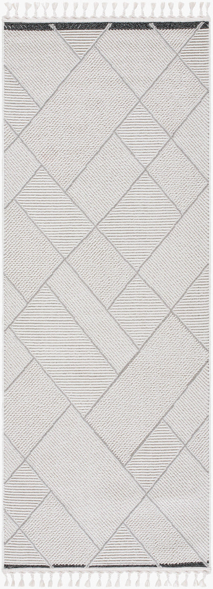 Finland FND-2303 7ft Runner Machine Woven Runner Rug